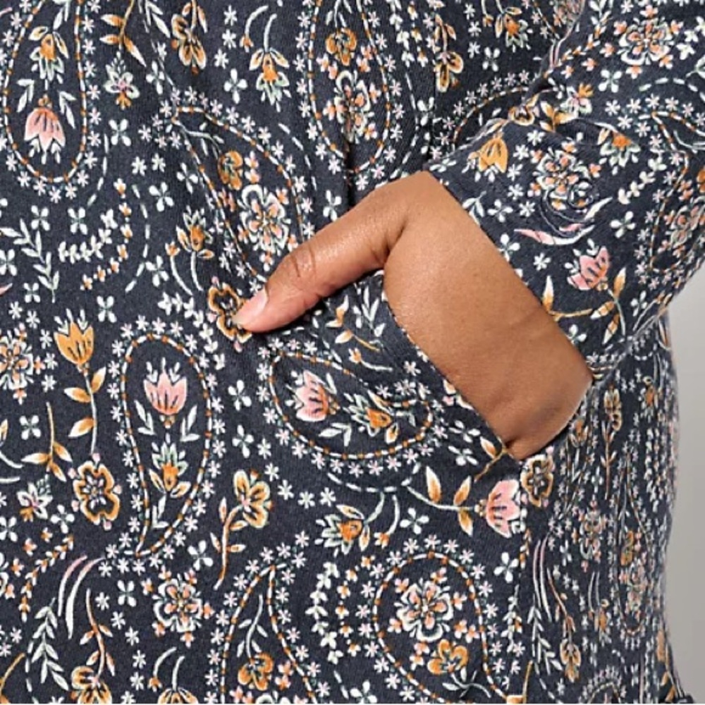 Cuddl Duds Seriously Soft Tiered Hem Lounge Dress - Picture 3 of 8